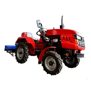 Tractor de agricultura compacto, mini Tractor diésel pequeño de 4x4 ruedas