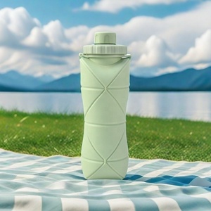 Bouteilles d'eau pliables en silicone OEM/ODM pour festivals, activités de plein air, enfants, sans BPA - Product Image 1