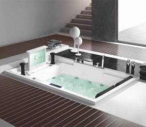 <span class=keywords><strong>Baignoire</strong></span> de massage spa intérieure de luxe, grande, en acrylique, avec jets de <span class=keywords><strong>douche</strong></span>, <span class=keywords><strong>baignoire</strong></span> à remous, <span class=keywords><strong>pour</strong></span> 2 personnes, à <span class=keywords><strong>prix</strong></span> avantageux avec télévision - Product Image 1