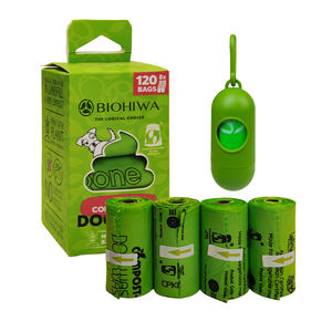 BPI 인증 강아지 쓰레기 봉투 퇴비화 애완 동물 쓰레기 봉투 생분해성 퇴비화 똥 가방 퇴비화 애완 동물 똥 가방 - Product Image 1