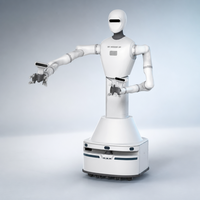 Robot humanoïde Y2-B, bras robotique collaboratif double, charge utile 5 kg, châssis mobile motorisé, 220 V, API ROS2, développement secondaire, industriel