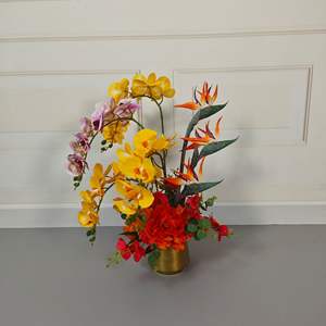 Accessoires de mariage luxueux Bird of Paradise, décoration de fond extérieur et arches de fleurs simulées - Product Image 2