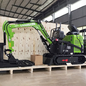 Miniexcavadora de orugas con motor CE EPA, oferta especial, excavadora compacta Landward XT18 de 1 tonelada, 2 hidráulicas, pequeños precios, bajo mantenimiento - Product Image 6