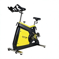 Bicicleta de Spinning Vertical Comercial - Bicicleta de Ejercicio Cardiovascular Silenciosa con Resistencia Magnética para Gimnasio en Casa, Monitoreo de Frecuencia Cardíaca, Capacidad de 150 kg