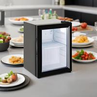 Mini-réfrigérateur portable 21L avec capacité pour 12 bouteilles, 5 étoiles d'efficacité énergétique, aimants miniatures pour boissons de chambre à coucher