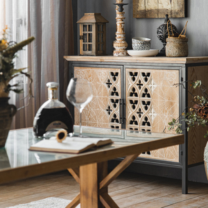 Armoires <span class=keywords><strong>d</strong></span>écoratives et <span class=keywords><strong>ancien</strong></span> buffet en bois massif de style rétro américain avec finition antique pour salons, boutiques de desserts et vestiaires - Product Image 6