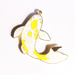 Precio más bajo: Accesorios DIY estilo chino, serie de pulseras y colgantes de pez Koi, colgante de aleación con esmalte de oro K, venta al por mayor. - Product Image 4