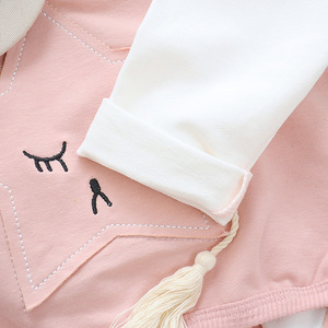 Ropa al por Mayor, Hermoso Conjunto de Dos Piezas de Algodón con Costuras de Colores para Adolescentes, Ropa para Mujer, Hecho en China - Product Image 3