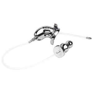 Jaula de Castidad Masculina FRRK con Catéter Uretral de Silicona, Anillo para Pene, Cinturón de Castidad, Tapón Anal de Metal, Juguetes Sexuales BDSM para Hombres - Product Image 2