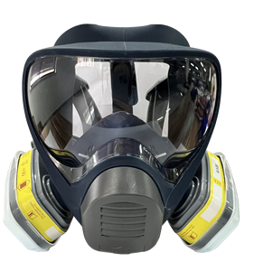 Masque respiratoire intégral avec cartouches filtrantes pour gaz acides, réutilisable, en TPU, protection contre la poussière et les gaz, pour utilisation dans la production chimique - Product Image 1