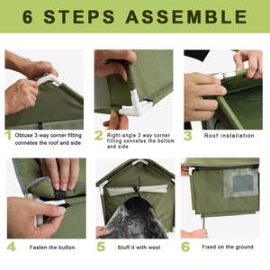 מוצרי חיות מחמד מחומם מעבורות מחסות מבודדים מחסה חתלתול חתול חיצוני - Product Image 6