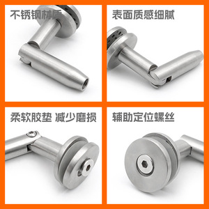 Stainless Steel Canopy Bracket Wire <b>Rope</b> Fastener 304 Mirror Finish For Glass Canopy Office Building - Product Image 4
