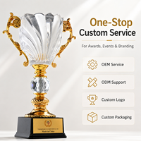 Trofeo de Cristal Personalizado de Alta Gama con Grabado Exquisito y Tallado en Sombra