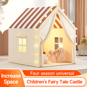 Vendite calde Princess House servizio personalizzato di grandi dimensioni Color crema per bambini sala giochi per interni letto <span class=keywords><strong>tenda</strong></span> <span class=keywords><strong>tenda</strong></span> per bambini - Product Image 5