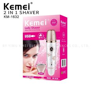 Para KEMEI <span class=keywords><strong>2022</strong></span>, nueva afeitadora eléctrica 3 en 1 para mujer, cabezal recargable USB multifuncional para uso doméstico y en el coche - Product Image 5