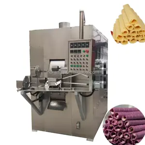 Centro cheio de rolo de ovo Automática cheia lanche linha de produção de wafer stick wafer rolo que faz a máquina de rolo de ovo automático wafer vara