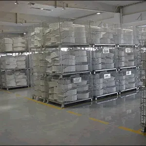 Wholesale Easy To Operate Foldable Pallets Collapsible Heavy Duty Stillage Metal Storage Mesh Cage
