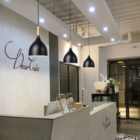 Lustre LED en fer de style nordique à trois têtes, design moderne et épuré pour restaurant, salle à manger, bar, boutique, petite utilisation au chevet