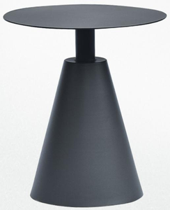 Đen nhỏ tròn ngoài trời bên bảng nhôm chịu thời tiết cho sân hiên ban công vườn khách sạn đầu giường sử dụng đa năng - Product Image 2