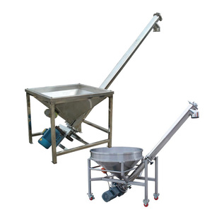 Rvs Helling Schroef Vijzel Voor Verheffen Poeder/Flexibele Granulaire Spiraal Transportband Met Hopper - Product Image 1