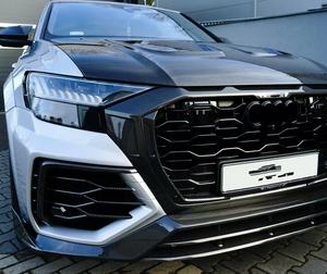 Kit carrosserie en fibre de carbone sèche MSY pour <span class=keywords><strong>Audi</strong></span> Q8 Rsq8, pare-chocs avant et arrière en fibre de carbone sèche, jupe latérale, spoiler, capot, kit carrosserie large - Product Image 2