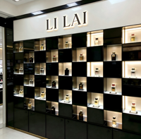 Vitrines murales pour bijoux, unités murales pour bijoux, présentoirs à panneaux rainurés pour bijouterie