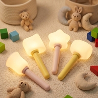 Lampe de poche portable USB, mignonne, mini, petite, lampe à main pour enfants, LED rechargeable, lampe de nuit en silicone pour bébé
