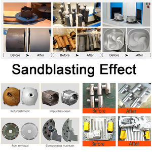 آلة إزالة صدأ السيارة المتقدمة ذات تشطيب مثالي للأسطح الأكثر مبيعًا لإعادة تدوير الرمال ، آلة إزالة صدأ السيارة - Product Image 5