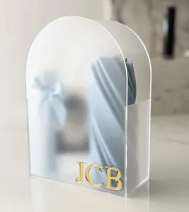 Guangdong Acrylic Factory Custom Clear Frosted Personalized Acrylic Gift Box With Lid