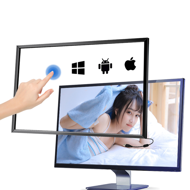 ZPTOUCH 27 Inch USB Interface IR Touch Screen Frame 20-point Multi Touch for Android/win