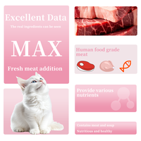 Nourriture humide pour chats au thon en gros, aliments en conserve premium pour animaux de compagnie, ingrédients frais et personnalisables