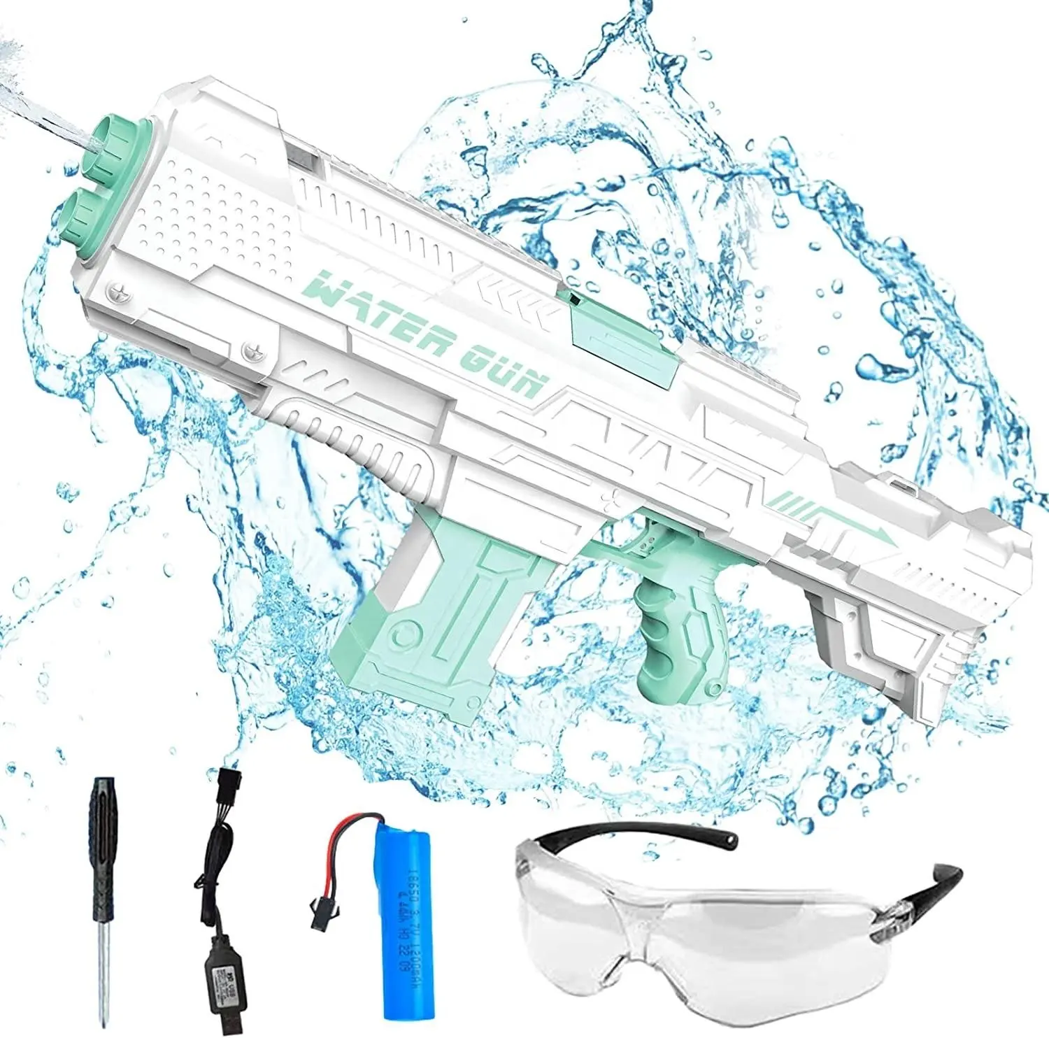 50ft Automatic Water Gun Fill Electric Water Guns para crianças Adultos poderoso Squirt Gun Up