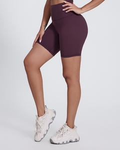 Shorts <span class=keywords><strong>de</strong></span> sport taille haute personnalisables pour femmes, séchage rapide, effet lifting des hanches, abdomen plat, fessier galbé, leggings <span class=keywords><strong>de</strong></span> yoga ajustés - Product Image 4