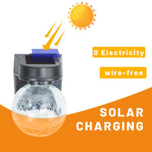 Vetro di alta qualità + ABS amorfo pannello solare impermeabile IP44 vetro solare led luce decorativa giardino esterno - Product Image 6