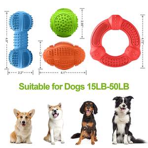 Juguete masticable de goma natural para perros, masticadores agresivos, Limpieza de dientes multifuncional para masticar, juguete para perros - Product Image 6