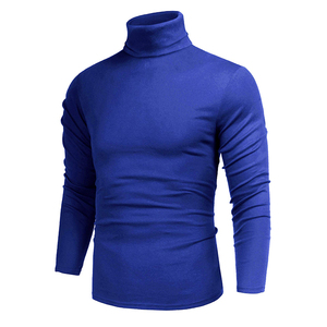 Maglione Pullover lavorato a maglia collo alto <span class=keywords><strong>Slim</strong></span> Fit da <span class=keywords><strong>uomo</strong></span> in cotone OEM e ODM personalizzato autunno inverno fabbrica - Product Image 2