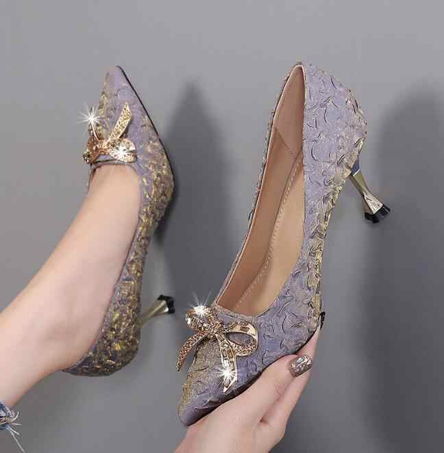 Elegant Sexy High Heel Sandals With Bowknot