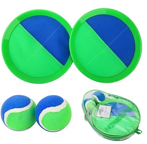 Jeu de lancer et de capture avec velcro, raquettes collantes en nylon avec balle pour la plage et les jeux d'extérieur - Product Image 2