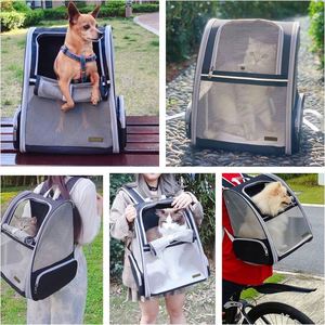 Free Sample Pet <b>Backpack</b> <b>Carrier</b> for Small Cats <b>Dogs</b> Ventilated Design, Safety Straps Buckle Support Collapsible Designed for - Product Image 4