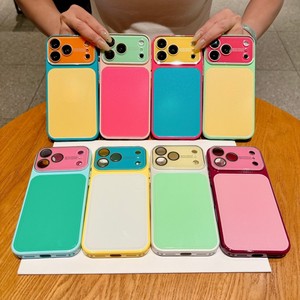 Funda para teléfono móvil con logo OEM en colores contrastantes, estilo Dopa Mine, para iPhone 18 17 16 15 14 Pro Max, cubierta trasera acrílica brillante, venta al por mayor - Product Image 1