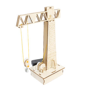 ערכת עשה זאת בעצמך של מגדל עגורן עם שלט רחוק, ערכת STEM, דגם עץ, הרכבה ידנית, חומר לניסוי מדעי לילדים, פרויקט לבית הספר - Product Image 2