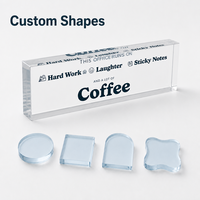 Bloc acrylique transparent massif de 20 mm, personnalisable en usine, avec logo, écologique, pour présentoir de magasin ou bureau moderne