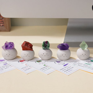 Sỉ buôn đá quý thiên nhiên, đồ trang trí đá khoáng tâm linh, sản phẩm thủ công chữa bệnh, đồ thủ công bằng đá xinh xắn làm quà tặng văn phòng - Product Image 5