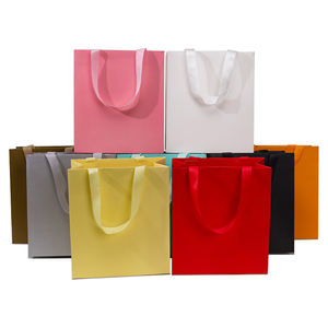 Sacchetto di carta personalizzabile alla rinfusa marrone piccolo sacchetto di carta viola per piccole imprese negozio di occhiali da vista - Product Image 5