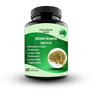 Orgánica Berberis Aristata Base Natural Soporte Sistema Nervioso Saludable Cápsulas Etiqueta Privada Directo de Proveedor Indio - Product Image 1