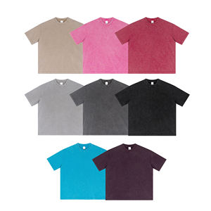 T-shirt personnalisé délavé à l'acide pour hommes de haute qualité 100% coton 270GSM, T-shirt graphique surdimensionné Streetwear Vintage avec logo imprimé - Product Image 2