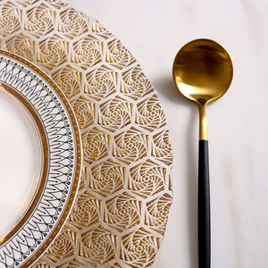 Plaques de chargeur créatives pour la maison, verre clair et bon marché, pour les restaurants, les hôtels et les mariages - Product Image 3