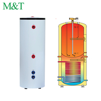 Chauffe-eau à pression en acier inoxydable personnalisé pour villa, appartement, maison, plusieurs sources de chaleur, réservoir de 150L, 180L, 210L