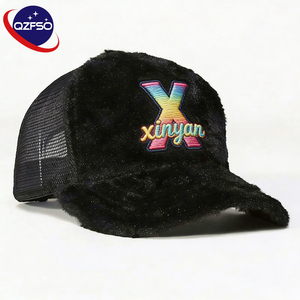 QZFSO <b>Plain</b> Blank 5 Panel Custom Full Velvet Velour Fur Suede Trucker Hat 3d Embroidery Embroidered Mesh Baseball <b>Caps</b> - Product Image 1