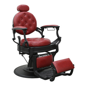 เก้าอี้ตัดผมสำหรับร้านเสริมสวยเก้าอี้โกนหนวดสีดำทันสมัย - Product Image 6